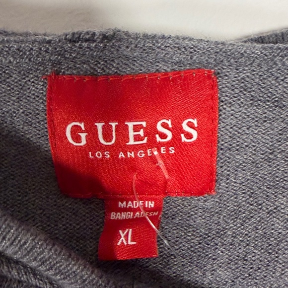 NWT Guess Grey Hoodie Sweater - Picture 2 of 6